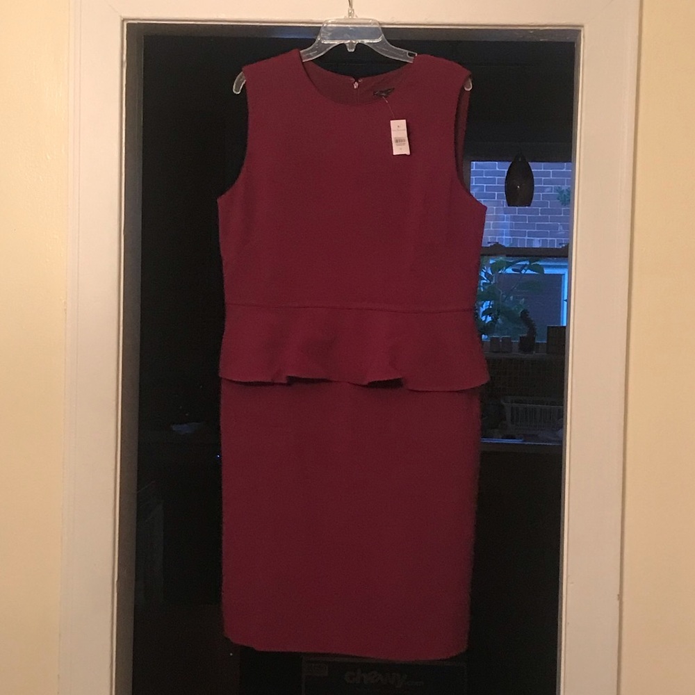 Ann Taylor peplum dress